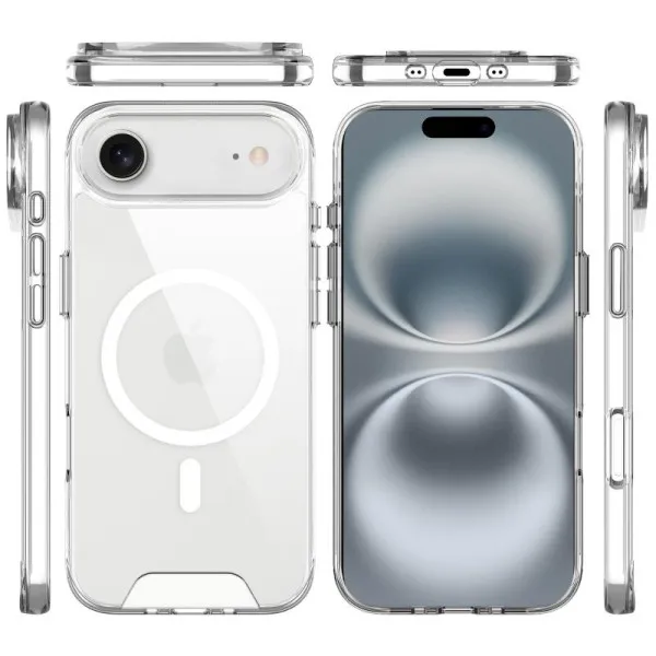 Чехол TPU Space Case with Magnetic Fit для Apple iPhone 17 Air (6.5") — Прозрачный — фото 3 Чехол TPU Space Case with Magnetic Fit для Apple iPhone 17 Air (6.5") — Прозрачный — фото 3