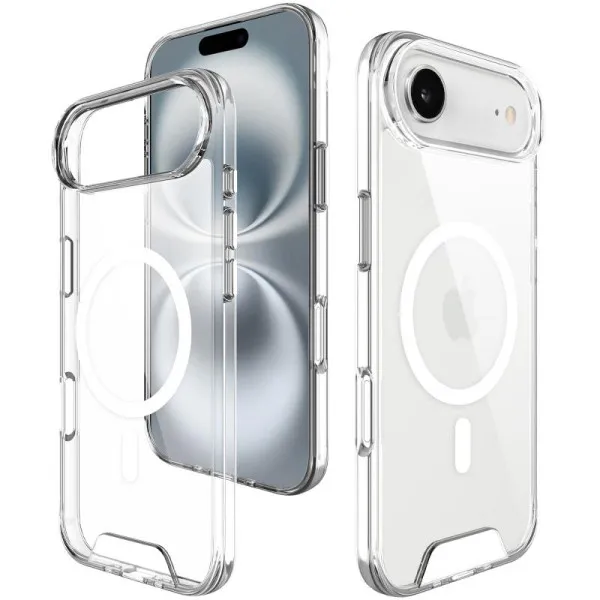 Чехол TPU Space Case with Magnetic Fit для Apple iPhone 17 Air (6.5") — Прозрачный — фото 4 Чехол TPU Space Case with Magnetic Fit для Apple iPhone 17 Air (6.5") — Прозрачный — фото 4