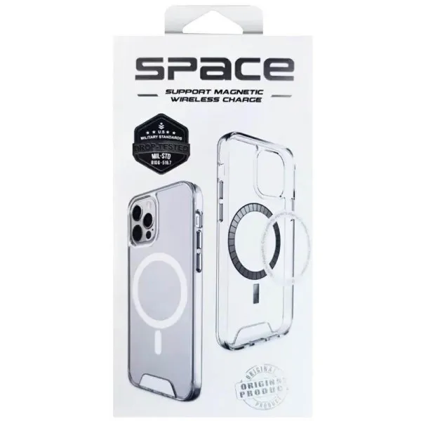 Чехол TPU Space Case with Magnetic Fit для Apple iPhone 17 Air (6.5") — Прозрачный — фото 5 Чехол TPU Space Case with Magnetic Fit для Apple iPhone 17 Air (6.5") — Прозрачный — фото 5