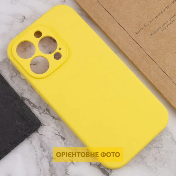 Чохол Silk Full Camera Protective (AA) NO LOGO для Apple iPhone 17 Air (6.5") — Жовтий — фото 3 Чохол Silk Full Camera Protective (AA) NO LOGO для Apple iPhone 17 Air (6.5") — Жовтий — фото 3