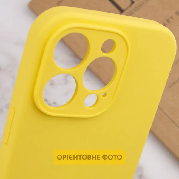 Чохол Silk Full Camera Protective (AA) NO LOGO для Apple iPhone 17 Air (6.5") — Жовтий — фото 4 Чохол Silk Full Camera Protective (AA) NO LOGO для Apple iPhone 17 Air (6.5") — Жовтий — фото 4