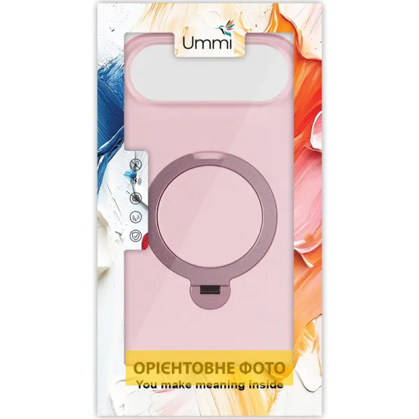 Чехол Ummi Colorful with Magnetic Fit HQ Ring для Apple iPhone 17 Air (6.5") — Розовый — фото 3 Чехол Ummi Colorful with Magnetic Fit HQ Ring для Apple iPhone 17 Air (6.5") — Розовый — фото 3