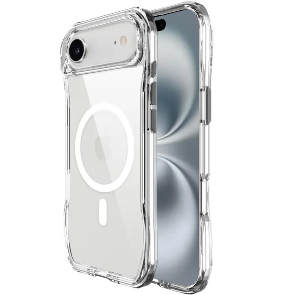Чехол TPU Space Octagon with Magnetic Fit для Apple iPhone 17 Air (6.5") — Прозрачный — фото 2 Чехол TPU Space Octagon with Magnetic Fit для Apple iPhone 17 Air (6.5") — Прозрачный — фото 2