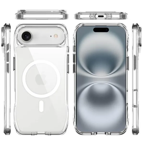 Чехол TPU Space Octagon with Magnetic Fit для Apple iPhone 17 Air (6.5") — Прозрачный — фото 3 Чехол TPU Space Octagon with Magnetic Fit для Apple iPhone 17 Air (6.5") — Прозрачный — фото 3