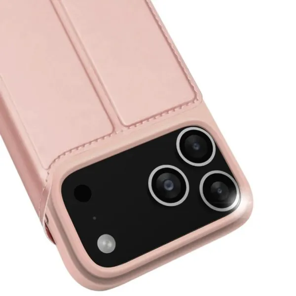 Чехол-книжка Dux Ducis с карманом для визиток для Apple iPhone 17 Pro Max (6.9") — Rose Gold — фото 5 Чехол-книжка Dux Ducis с карманом для визиток для Apple iPhone 17 Pro Max (6.9") — Rose Gold — фото 5