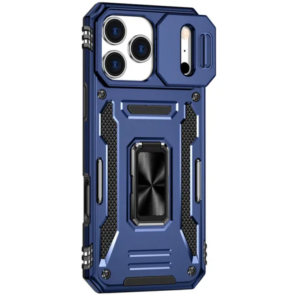 Ударостійкий чохол Camshield Army Ring для Apple iPhone 17 Pro Max / 18 Pro Max (6.9") — Синій — фото 1 Ударостійкий чохол Camshield Army Ring для Apple iPhone 17 Pro Max / 18 Pro Max (6.9") — Синій — фото 1
