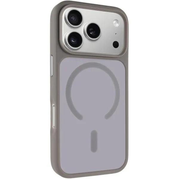 TPU+PC чехол Metal Buttons with Magnetic Fit для Apple iPhone 17 Pro Max (6.9") — Серый — фото 1 TPU+PC чехол Metal Buttons with Magnetic Fit для Apple iPhone 17 Pro Max (6.9") — Серый — фото 1
