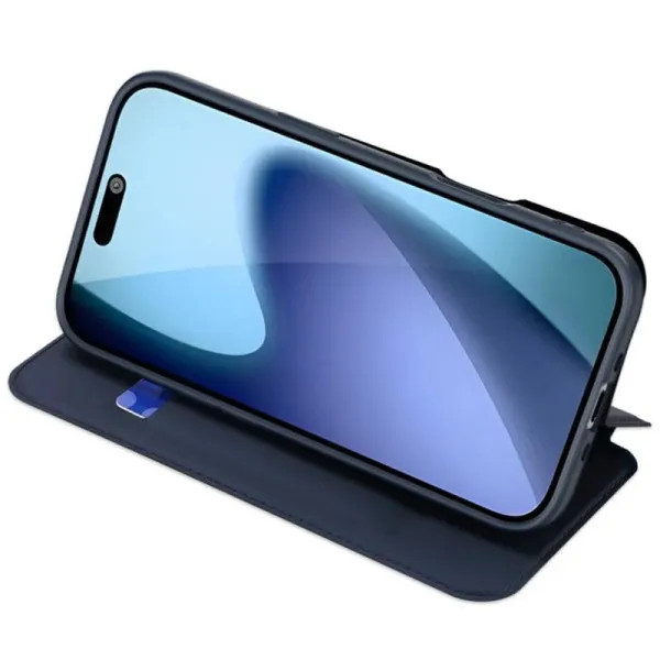 Чохол-книжка Dux Ducis з кишенею для візиток для Apple iPhone 17 Pro Max (6.9") — Синій — фото 2 Чохол-книжка Dux Ducis з кишенею для візиток для Apple iPhone 17 Pro Max (6.9") — Синій — фото 2