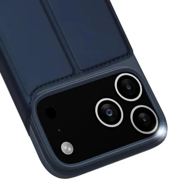 Чохол-книжка Dux Ducis з кишенею для візиток для Apple iPhone 17 Pro Max (6.9") — Синій — фото 5 Чохол-книжка Dux Ducis з кишенею для візиток для Apple iPhone 17 Pro Max (6.9") — Синій — фото 5