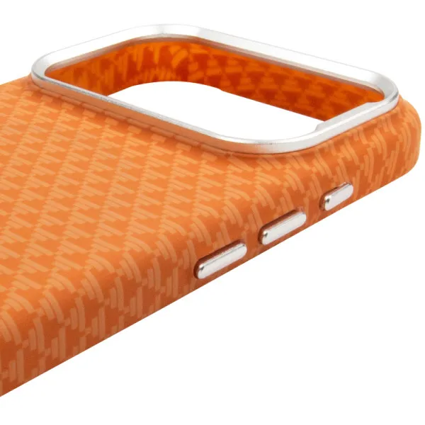 Чохол TPU+PC KVZV Triangular Pattern with Magnetic Fit для Apple iPhone 17 Pro Max / 18 Pro Max 6.9 — Помаранчевий — фото 4 Чохол TPU+PC KVZV Triangular Pattern with Magnetic Fit для Apple iPhone 17 Pro Max / 18 Pro Max 6.9 — Помаранчевий — фото 4