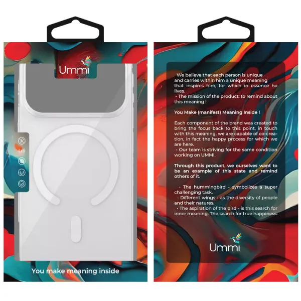 Чехол TPU Ummi transparent with Magnetic Fit для Apple iPhone 17 Pro Max (6.9") — Прозрачный — фото 2 Чехол TPU Ummi transparent with Magnetic Fit для Apple iPhone 17 Pro Max (6.9") — Прозрачный — фото 2