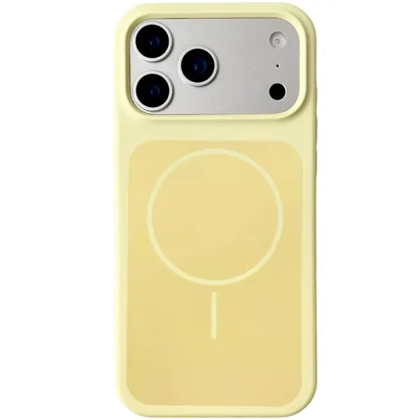 Чохол Silk Duo Color (AA) with Magnetic Fit для Apple iPhone 17 Pro Max / 18 Pro Max (6.9") — Жовтий Чохол Silk Duo Color (AA) with Magnetic Fit для Apple iPhone 17 Pro Max / 18 Pro Max (6.9") — Жовтий