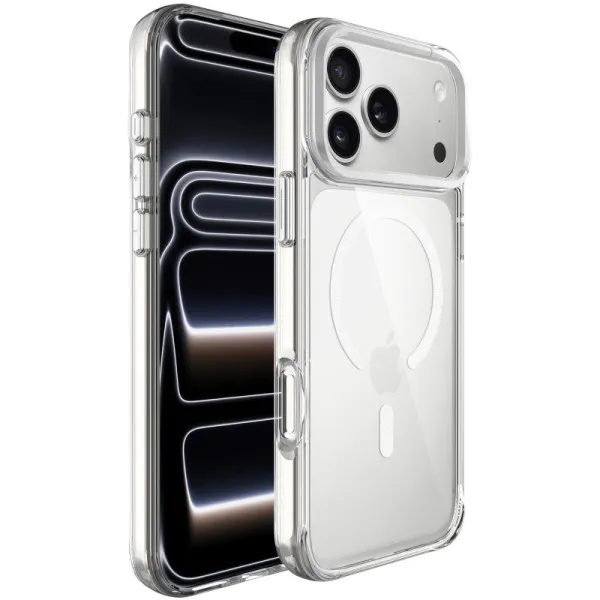 Чехол TPU Space Case Apex with Magnetic Fit для Apple iPhone 17 Pro Max / 18 Pro Max (6.9") — Серебряный — фото 1 Чехол TPU Space Case Apex with Magnetic Fit для Apple iPhone 17 Pro Max / 18 Pro Max (6.9") — Серебряный — фото 1