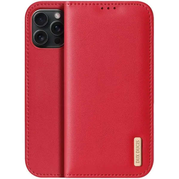Чохол-книжка Dux Ducis Hivo для Apple iPhone 17 Pro (6.3") — Червоний — фото 1 Чохол-книжка Dux Ducis Hivo для Apple iPhone 17 Pro (6.3") — Червоний — фото 1