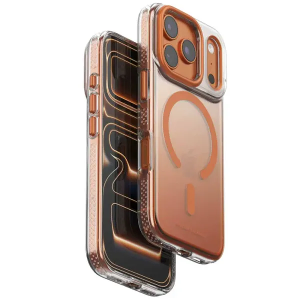 Чехол TPU+PC Puloka Resplendent with Magnetic Fit для Apple iPhone 17 Pro / 18 Pro (6.3") — Оранжевый — фото 1 Чехол TPU+PC Puloka Resplendent with Magnetic Fit для Apple iPhone 17 Pro / 18 Pro (6.3") — Оранжевый — фото 1