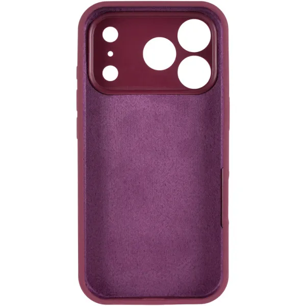 Чехол Silk Full Camera Protective (AA) NO LOGO для Apple iPhone 17 Pro / 18 Pro (6.3") — Бордовый — фото 3 Чехол Silk Full Camera Protective (AA) NO LOGO для Apple iPhone 17 Pro / 18 Pro (6.3") — Бордовый — фото 3