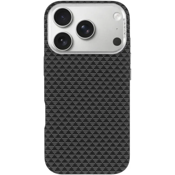Чехол TPU+PC KVZV Triangular Pattern with Magnetic Fit для Apple iPhone 17 Pro / 18 Pro (6.3") — Черный — фото 3 Чехол TPU+PC KVZV Triangular Pattern with Magnetic Fit для Apple iPhone 17 Pro / 18 Pro (6.3") — Черный — фото 3