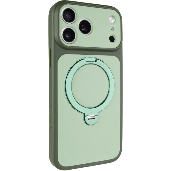 Чехол Ummi Full Camera with Magnetic Fit HQ Ring для Apple iPhone 18 Pro / 17 Pro (6.3") — Зеленый — фото 1 Чехол Ummi Full Camera with Magnetic Fit HQ Ring для Apple iPhone 18 Pro / 17 Pro (6.3") — Зеленый — фото 1