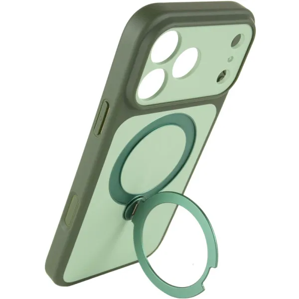 Чехол Ummi Full Camera with Magnetic Fit HQ Ring для Apple iPhone 18 Pro / 17 Pro (6.3") — Зеленый — фото 4 Чехол Ummi Full Camera with Magnetic Fit HQ Ring для Apple iPhone 18 Pro / 17 Pro (6.3") — Зеленый — фото 4