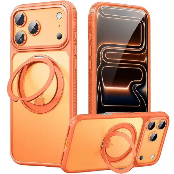 Чехол Ummi Stylish with Magnetic Fit для Apple iPhone 17 Pro / 18 Pro (6.3") — Оранжевый — фото 2 Чехол Ummi Stylish with Magnetic Fit для Apple iPhone 17 Pro / 18 Pro (6.3") — Оранжевый — фото 2