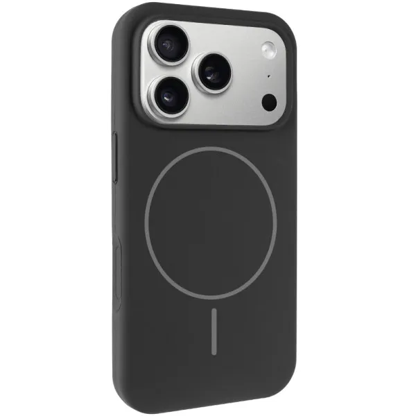 Чохол Silk Full Protective (AA) NO LOGO with Magnetic Fit для Apple iPhone 17 Pro / 18 Pro (6.3") — Чорний Чохол Silk Full Protective (AA) NO LOGO with Magnetic Fit для Apple iPhone 17 Pro / 18 Pro (6.3") — Чорний