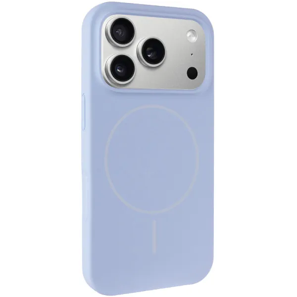 Чехол Silk Full Protective (AA) NO LOGO with Magnetic Fit для Apple iPhone 17 Pro / 18 Pro (6.3") — Голубой — фото 2 Чехол Silk Full Protective (AA) NO LOGO with Magnetic Fit для Apple iPhone 17 Pro / 18 Pro (6.3") — Голубой — фото 2