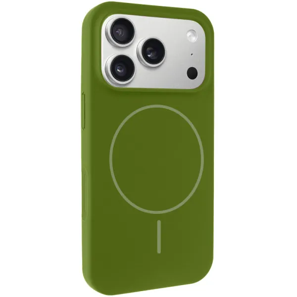 Чехол Silk Full Protective (AA) NO LOGO with Magnetic Fit для Apple iPhone 17 Pro / 18 Pro (6.3") — Зеленый Чехол Silk Full Protective (AA) NO LOGO with Magnetic Fit для Apple iPhone 17 Pro / 18 Pro (6.3") — Зеленый