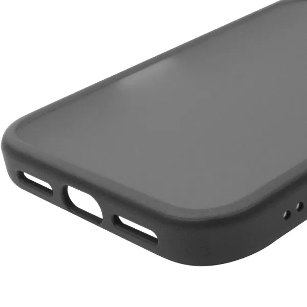 TPU+PC чехол Metal Buttons для Apple iPhone 18 Pro / 17 Pro (6.3") — Черный — фото 4