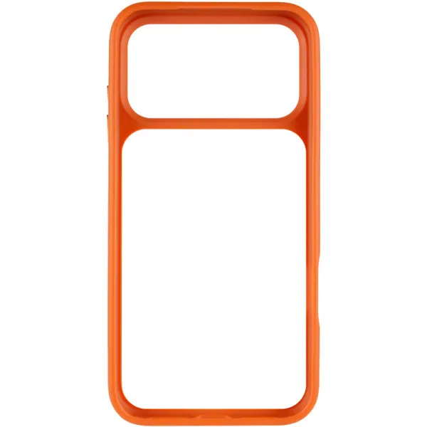 TPU+PC чехол Metal Buttons для Apple iPhone 18 Pro / 17 Pro (6.3") — Оранжевый — фото 2