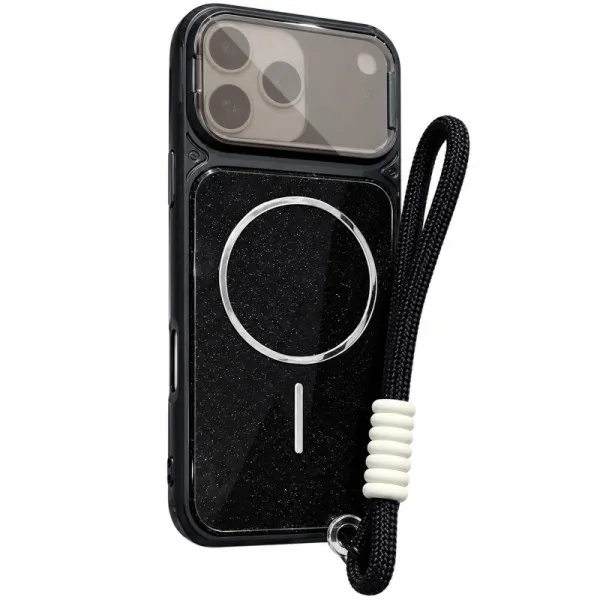 Чехол TPU+PC Pacific with Magnetic Fit and straps для Apple iPhone 17 Pro / 18 Pro (6.3") — Черный — фото 1 Чехол TPU+PC Pacific with Magnetic Fit and straps для Apple iPhone 17 Pro / 18 Pro (6.3") — Черный — фото 1