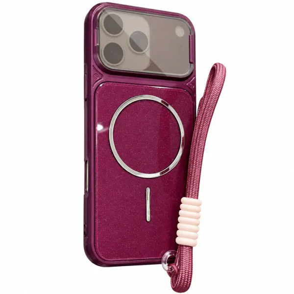 Чехол TPU+PC Pacific with Magnetic Fit and straps для Apple iPhone 17 Pro / 18 Pro (6.3") — Красный — фото 1 Чехол TPU+PC Pacific with Magnetic Fit and straps для Apple iPhone 17 Pro / 18 Pro (6.3") — Красный — фото 1