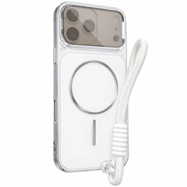 Чехол TPU+PC Pacific with Magnetic Fit and straps для Apple iPhone 17 Pro / 18 Pro (6.3") — Белый — фото 1 Чехол TPU+PC Pacific with Magnetic Fit and straps для Apple iPhone 17 Pro / 18 Pro (6.3") — Белый — фото 1