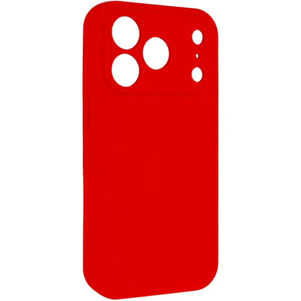 Чохол Silk Full Camera (AA) NO LOGO with Magnetic Fit для Apple iPhone 17 Pro / 18 Pro (6.3") — Червоний — фото 1 Чохол Silk Full Camera (AA) NO LOGO with Magnetic Fit для Apple iPhone 17 Pro / 18 Pro (6.3") — Червоний — фото 1