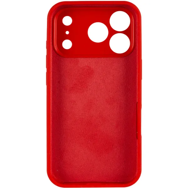 Чохол Silk Full Camera (AA) NO LOGO with Magnetic Fit для Apple iPhone 17 Pro / 18 Pro (6.3") — Червоний — фото 3 Чохол Silk Full Camera (AA) NO LOGO with Magnetic Fit для Apple iPhone 17 Pro / 18 Pro (6.3") — Червоний — фото 3