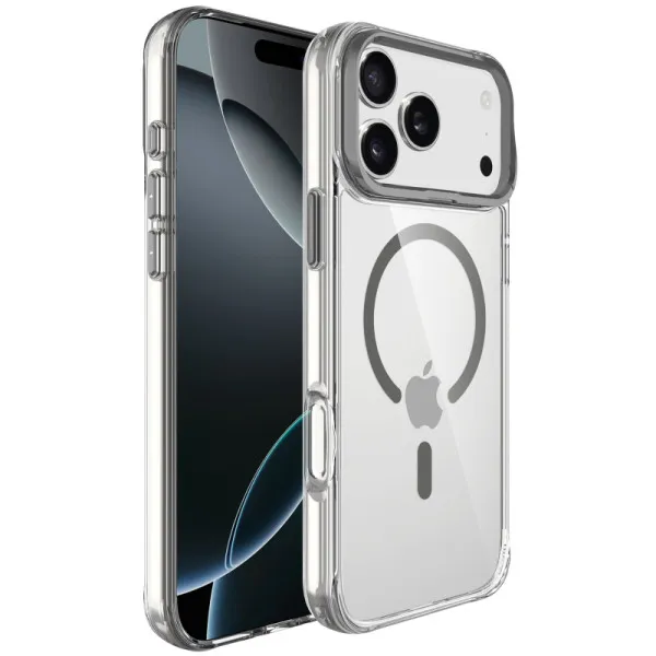 Чохол TPU Space Case Apex with Magnetic Fit для Apple iPhone 17 Pro / 18 Pro (6.3") — Сірий — фото 2 Чохол TPU Space Case Apex with Magnetic Fit для Apple iPhone 17 Pro / 18 Pro (6.3") — Сірий — фото 2