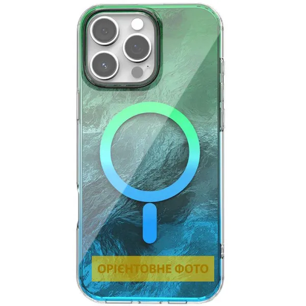 Чехол TPU Shiny Mountain Magnetic Fit для Apple iPhone 17 (6.3") — Зеленый — фото 4 Чехол TPU Shiny Mountain Magnetic Fit для Apple iPhone 17 (6.3") — Зеленый — фото 4