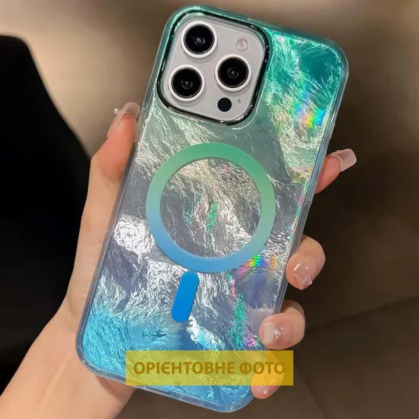 Чехол TPU Shiny Mountain Magnetic Fit для Apple iPhone 17 (6.3") — Зеленый — фото 5 Чехол TPU Shiny Mountain Magnetic Fit для Apple iPhone 17 (6.3") — Зеленый — фото 5