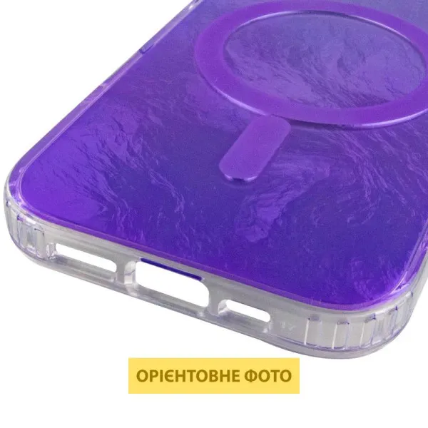 Чехол TPU Shiny Mountain Magnetic Fit для Apple iPhone 17 (6.3") — Фиолетовый — фото 2 Чехол TPU Shiny Mountain Magnetic Fit для Apple iPhone 17 (6.3") — Фиолетовый — фото 2