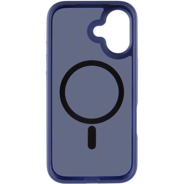 TPU+PC чохол Metal Buttons with Magnetic Fit для Apple iPhone 17 (6.3") — Синій — фото 2