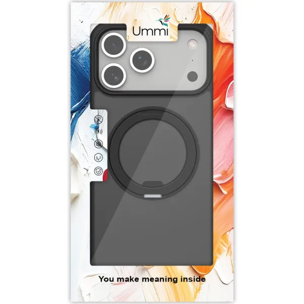 Чехол Ummi Stylish with Magnetic Fit для Apple iPhone 17 (6.3") — Черный — фото 5
