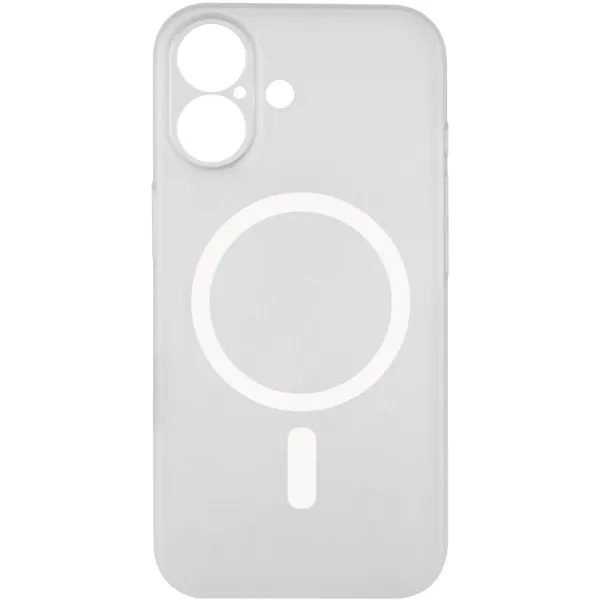 Чехол PC Slim Matte with Magnetic Fit (camera button) для Apple iPhone 17 (6.3") — Белый — фото 3 Чехол PC Slim Matte with Magnetic Fit (camera button) для Apple iPhone 17 (6.3") — Белый — фото 3