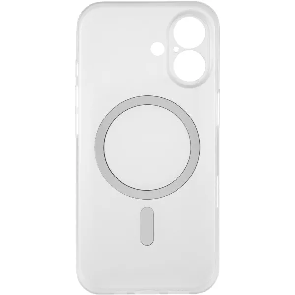 Чехол PC Slim Matte with Magnetic Fit (camera button) для Apple iPhone 17 (6.3") — Белый — фото 4 Чехол PC Slim Matte with Magnetic Fit (camera button) для Apple iPhone 17 (6.3") — Белый — фото 4