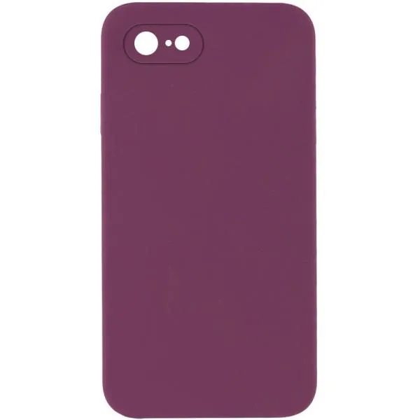 Silicone Case Square Full Camera Protective (AA) NOLOGO для Apple iPhone 7 / 8 / SE (2020) (4.7") — Бордовый — фото 1 Silicone Case Square Full Camera Protective (AA) NOLOGO для Apple iPhone 7 / 8 / SE (2020) (4.7") — Бордовый — фото 1