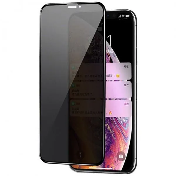 Защитное стекло Privacy 5D (тех.пак) для Apple iPhone 11 Pro Max / XS Max (6.5") — Черный — фото 1 Защитное стекло Privacy 5D (тех.пак) для Apple iPhone 11 Pro Max / XS Max (6.5") — Черный — фото 1