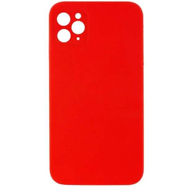 Silicone Case Square Full Camera Protective (AA) NOLOGO для Apple iPhone 11 Pro (5.8") — Красный — фото 1 Silicone Case Square Full Camera Protective (AA) NOLOGO для Apple iPhone 11 Pro (5.8") — Красный — фото 1