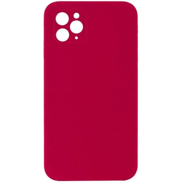 Silicone Case Square Full Camera Protective (AA) NOLOGO для Apple iPhone 11 Pro (5.8") — Красный — фото 4 Silicone Case Square Full Camera Protective (AA) NOLOGO для Apple iPhone 11 Pro (5.8") — Красный — фото 4