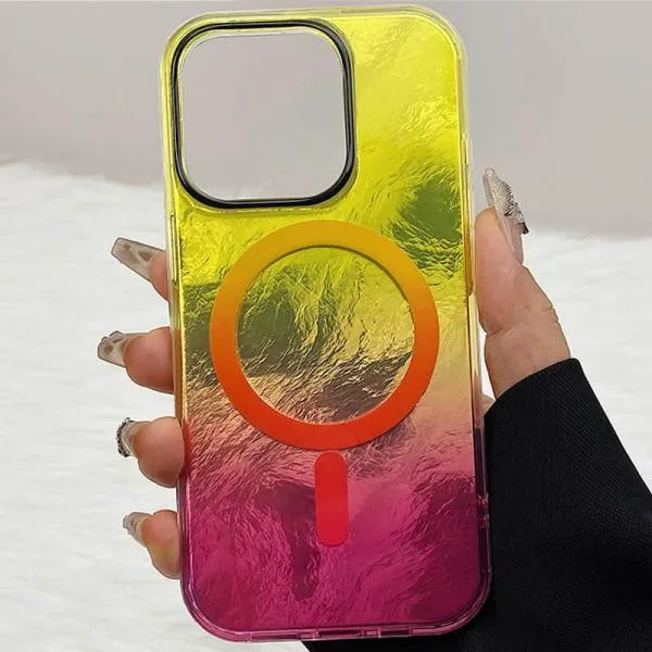 Чехол TPU Shiny Mountain Magnetic Fit для Apple iPhone 11 (6.1") — Желтый — фото 2 Чехол TPU Shiny Mountain Magnetic Fit для Apple iPhone 11 (6.1") — Желтый — фото 2
