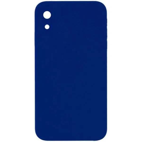 Silicone Case Square Full Camera Protective (AA) NOLOGO для Apple iPhone XR (6.1") — Синий — фото 2