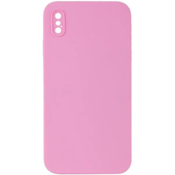 Silicone Case Square Full Camera Protective (AA) NOLOGO для Apple iPhone XS Max (6.5") — Розовый — фото 2 Silicone Case Square Full Camera Protective (AA) NOLOGO для Apple iPhone XS Max (6.5") — Розовый — фото 2