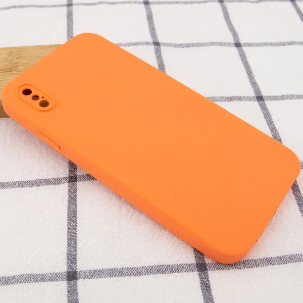 Чехол Silk Square Full Camera Protective (AA) NO LOGO для Apple iPhone XS Max (6.5") — Оранжевый — фото 2 Чехол Silk Square Full Camera Protective (AA) NO LOGO для Apple iPhone XS Max (6.5") — Оранжевый — фото 2